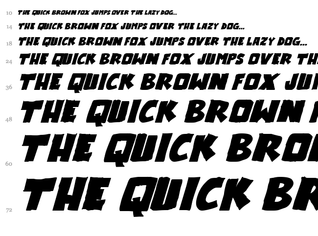 Outlander font waterfall